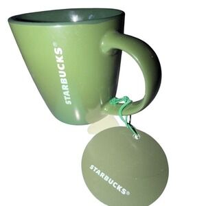 Starbucks Coffee Mug Unisex 11oz‎ Green NEW 2025 Holiday Joy Matte Ceramic Cup